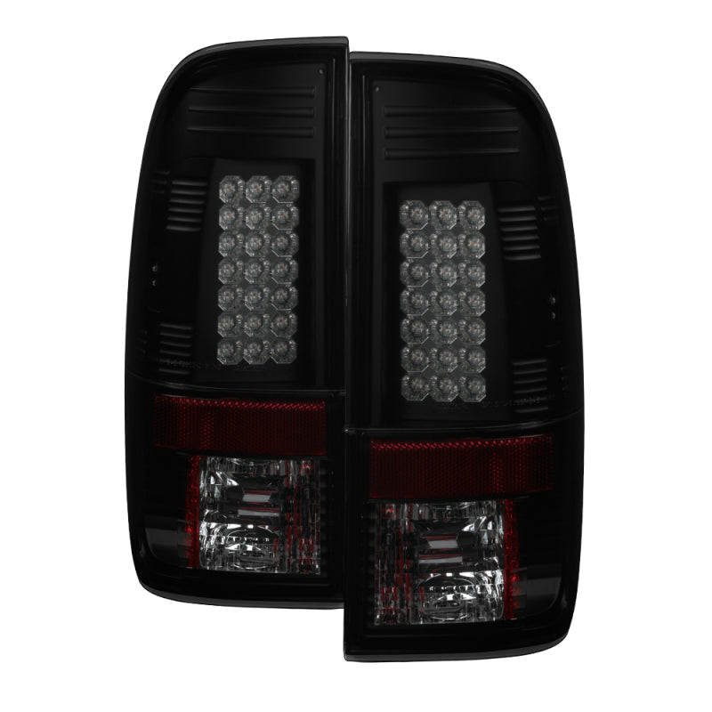 Spyder Ford F150 side 97-03/F250 Super Duty 99-07 LED Tail Lights Blk Smke ALT-YD-FF15097-LED-BSM - Mammoth Racing -