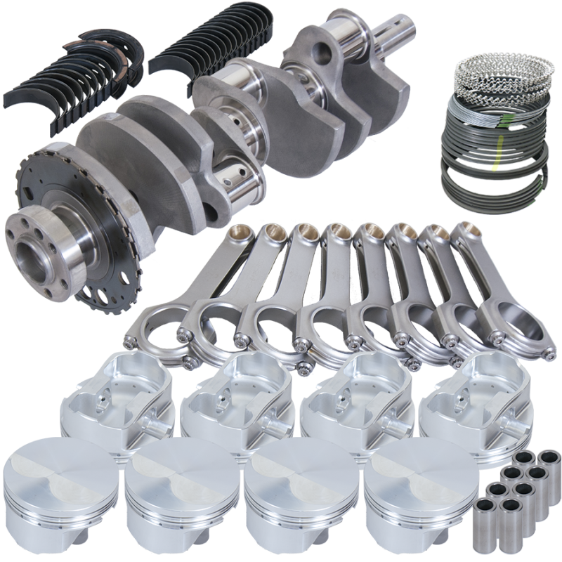 Eagle Chevy LS2 403ci Flat Top Piston 24 Tooth Reluctor 4in Strk 6.125in Rod Len Rotating Assembly - Mammoth Racing -