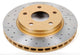 DBA 07-17 Jeep Wrangler Front Drilled & Slotted Street Series X-Gold Rotor - Mammoth Racing -