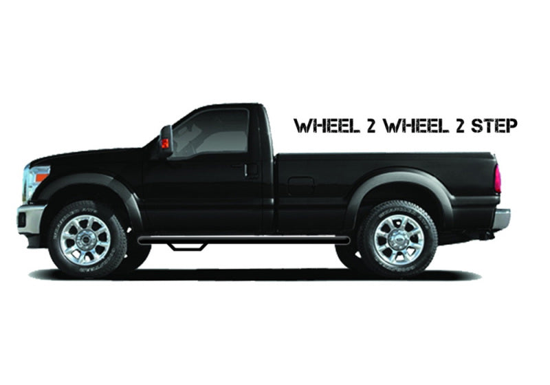 N-Fab Nerf Step 09-17 Dodge Ram 1500 Regular Cab 6.4ft Bed - Tex. Black - W2W - 3in - Mammoth Racing -