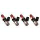 Injector Dynamics 1340cc Injectors-48mm Length - 11mm Gold Top/Denso And -204 Low Cushion (Set of 4) - Mammoth Racing -