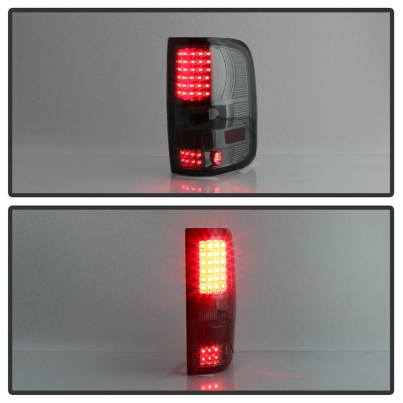 Xtune Ford F150 Styleside 04-08 (Not Fit Heritage & SVT) LED Tail Lights Smoke ALT-ON-FF15004-LED-SM - Mammoth Racing -