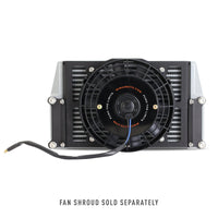 Mishimoto Universal 10in. Heavy-Duty Oil Cooler Fan Shroud - Micro Wrinkle Black - Mammoth Racing -