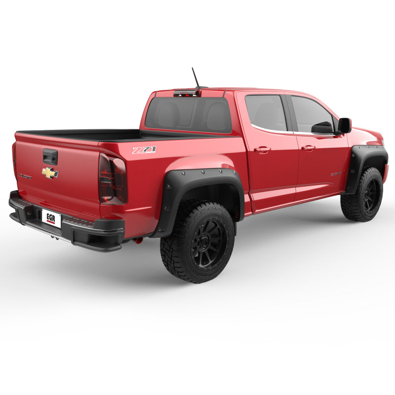 EGR 15-22 Chevrolet Colorado Bolt-On Style Fender Flares - Set - Black - Mammoth Racing -