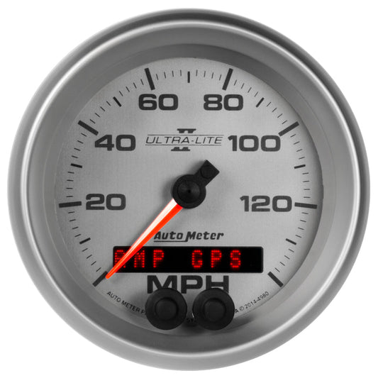 Autometer Ultra-Lite II 3-3/8in 0-140mph In-Dash Electronic GPS Programmable Speedometer - My Store