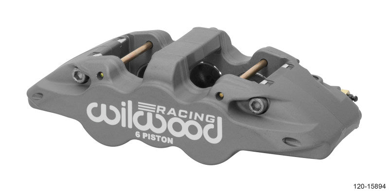 Wilwood Caliper-Aero6-L/H - Black Anodize (.80 Thk Pad) 1.75/1.38/1.38in Pistons .810in Disc - Mammoth Racing -