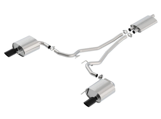 Borla 15-17 Ford Mustang EcoBoost 2.3L EC-Type Cat Back Single Round 4.0in OD 9.5in L Tips Exhaust - My Store