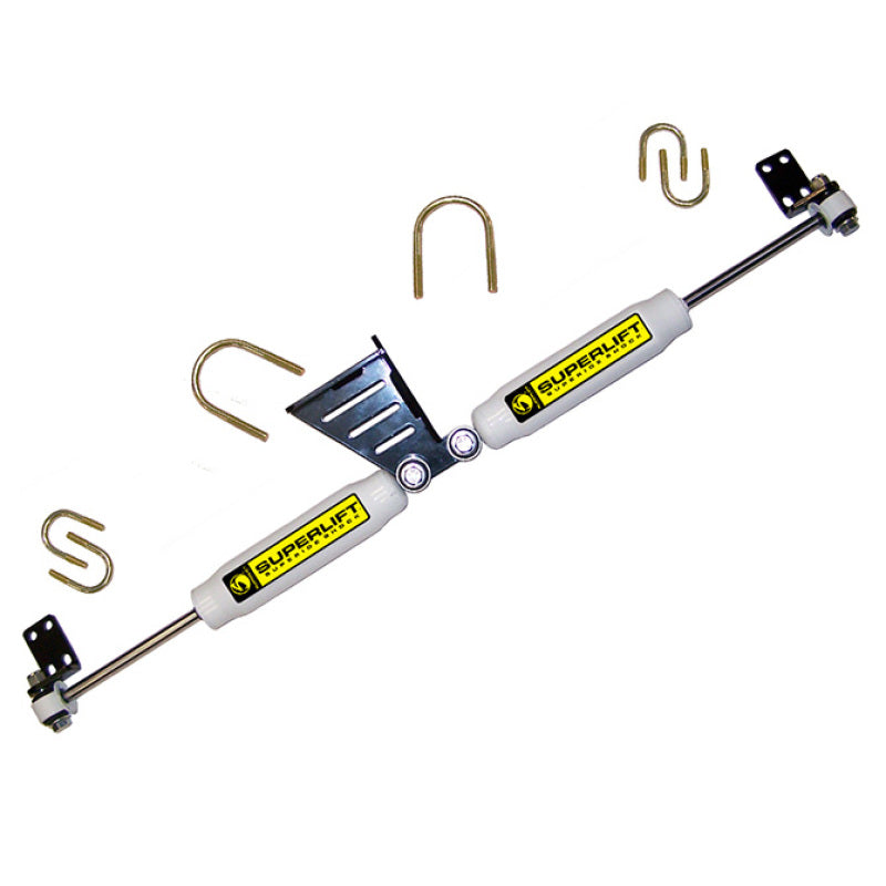 Superlift 07-18 Jeep Wrangler JK High Clearance Dual Steering Stabilizer Kit - SR (Hydraulic) - Mammoth Racing -
