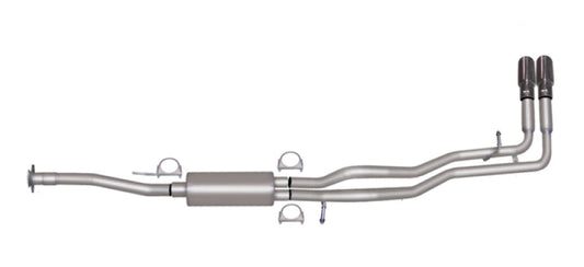 Gibson 15-22 Chevrolet Colorado LT 2.5l 2.25in Cat-Back Dual Sport Exhaust - Aluminized - Mammoth Racing -