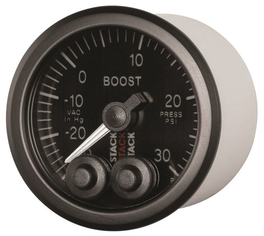 Autometer Stack Instruments 52mm -30inhg To +30psi Pro Control Boost Pressure Gauge - Black - My Store