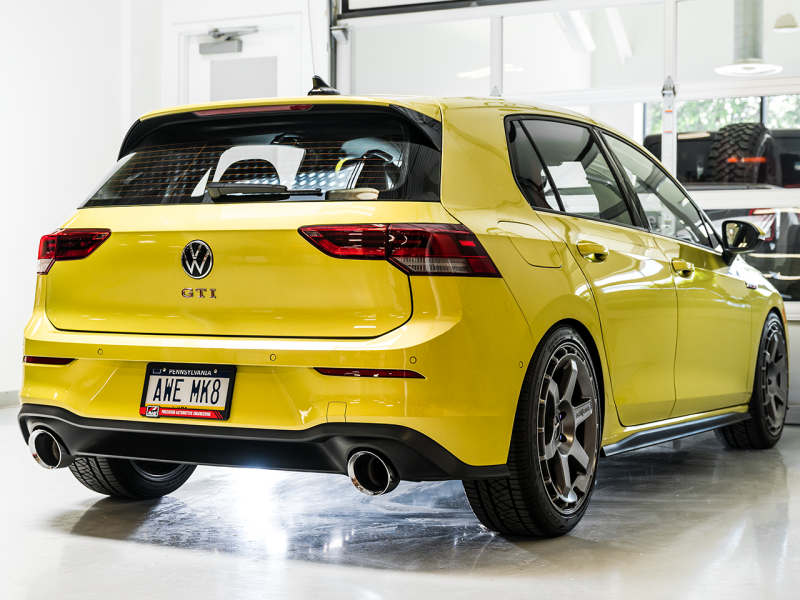AWE 2022 VW GTI MK8  Track Edition Exhaust - Chrome Silver Tips - Mammoth Racing -