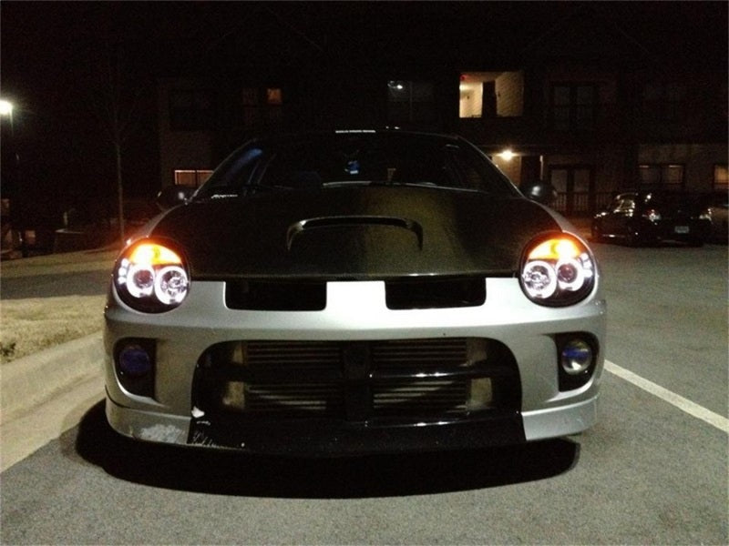 Spyder Dodge Neon 03-05 Projector Headlights LED Halo LED Black High H1 Low H1 PRO-YD-DN03-HL-BK - Mammoth Racing -