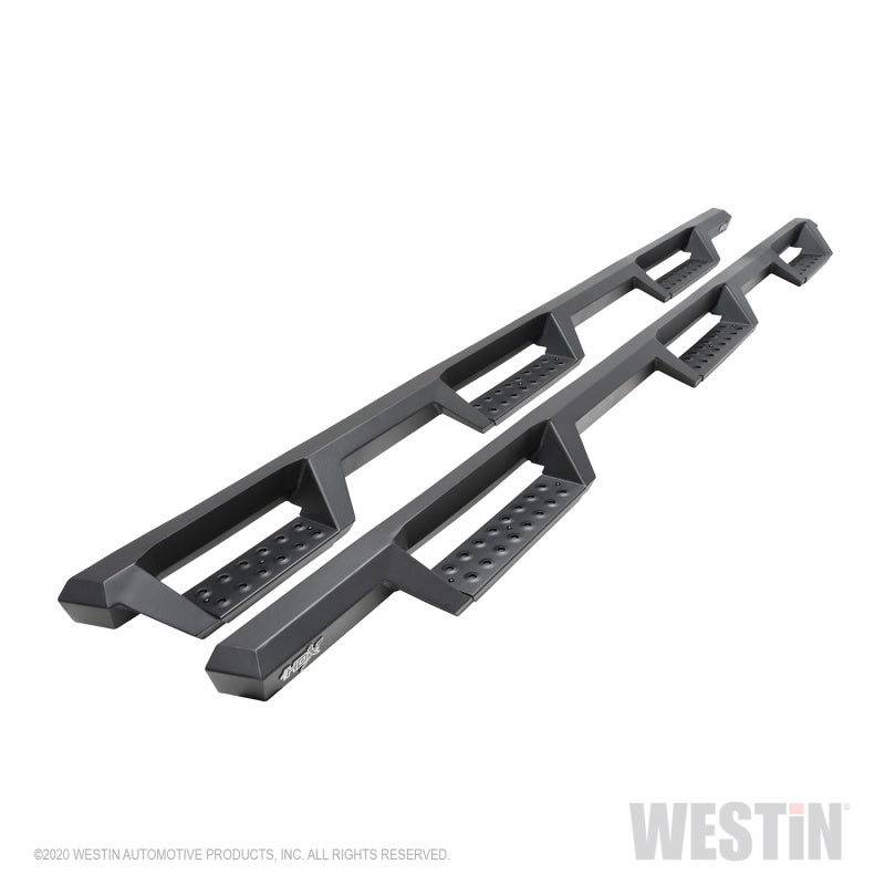 Westin 2020 Chevy Silverado 2500/3500 Crew Cab (6.5ft Bed) HDX W2W Nerf Step Bars - Textured Black - Mammoth Racing -