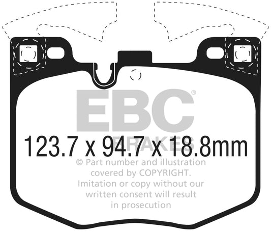 EBC 2017+ BMW 530 2.0L Turbo (G30) Redstuff Front Brake Pads - My Store