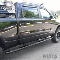 Westin 19-22 RAM 1500 CC 5ft7in. Bed (Excl. Classic) PRO TRAXX 5 W2W Oval Nerf Step Bars - Black - Mammoth Racing -