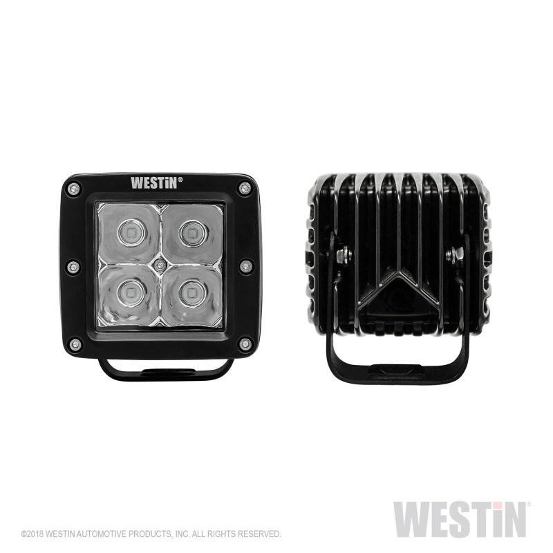 Westin Compact LED 5W 3.2 inch x 3 inch (Set of 2) - Black - Mammoth Racing -