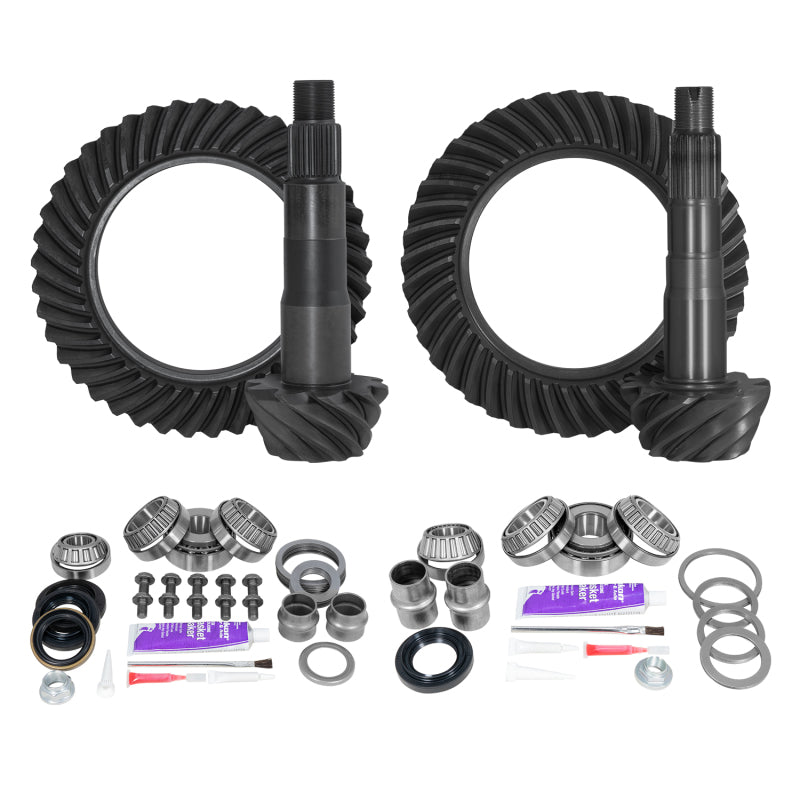 Yukon Gear Ring & Pinion Gear Kit Pkg F&R w/Install Kits Toyota 8.4/8.0 IFS 4.56 Ratio - My Store