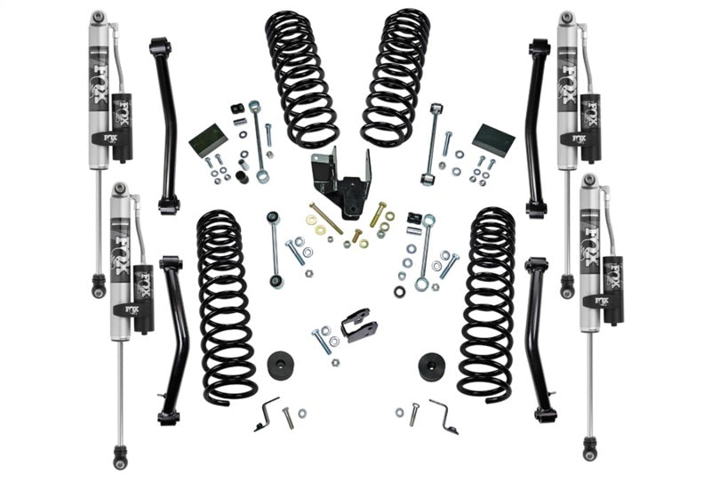 Superlift 18-22 Jeep Wrangler JL (NO Mojave) 4WD 4in. Dual Rate Coil Lift Kit w/Fox 2.0 Res Shocks - Mammoth Racing -