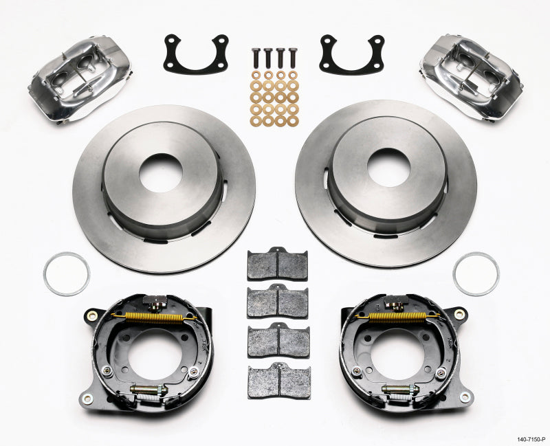 Wilwood Forged Dynalite P/S Park Brake Kit Polished Big Ford New 2.50in Offset Currie Blank - My Store