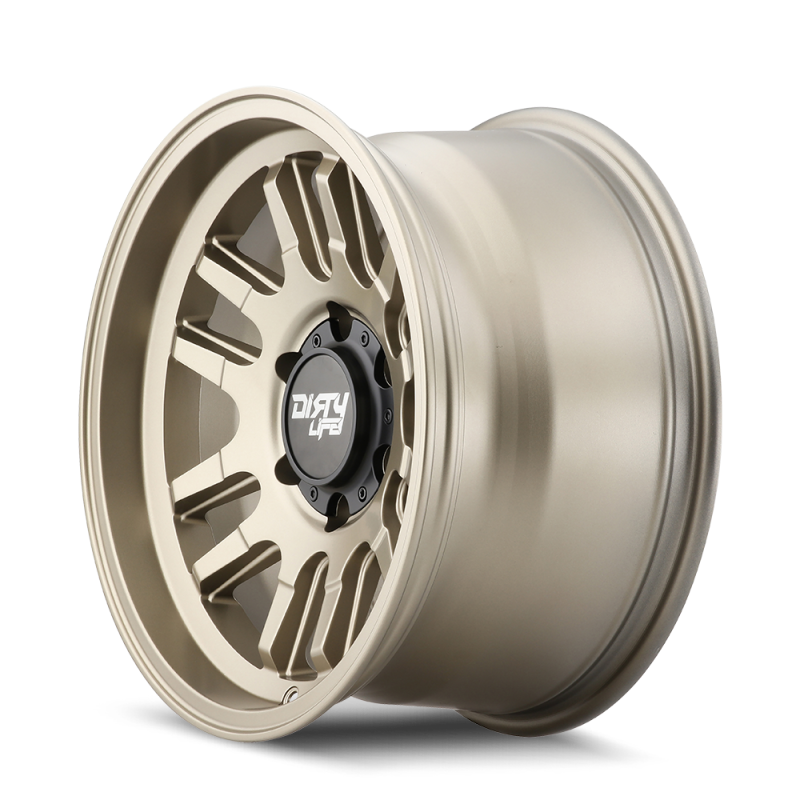 Dirty Life 9310 Canyon 17x9 / 5x139.7 BP / 0mm Offset / 108.1mm Hub Satin Gold Wheel - Mammoth Racing -