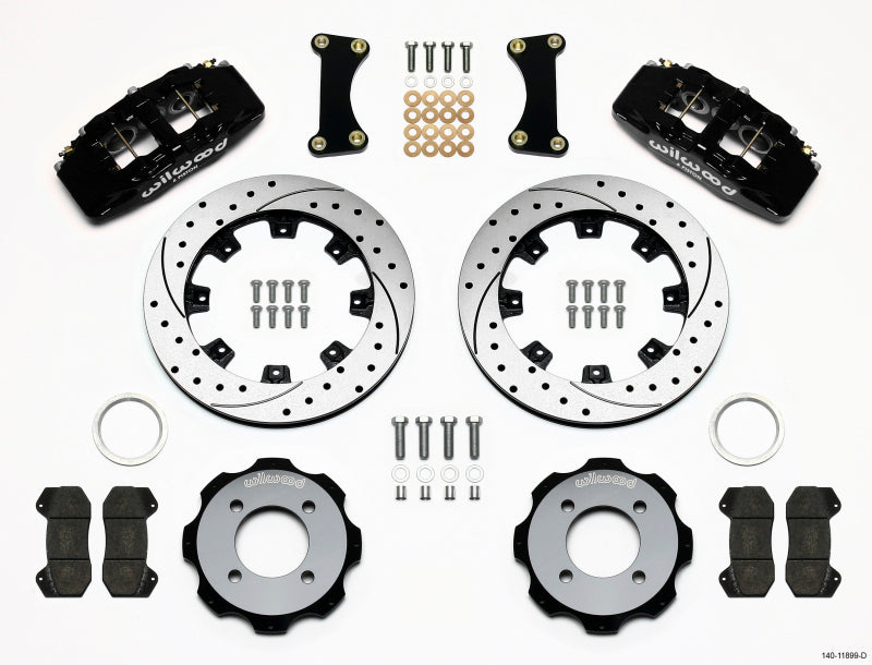 Wilwood Dynapro 6 Front Hat Kit 12.19in Drilled 2011 Fiesta - Mammoth Racing -