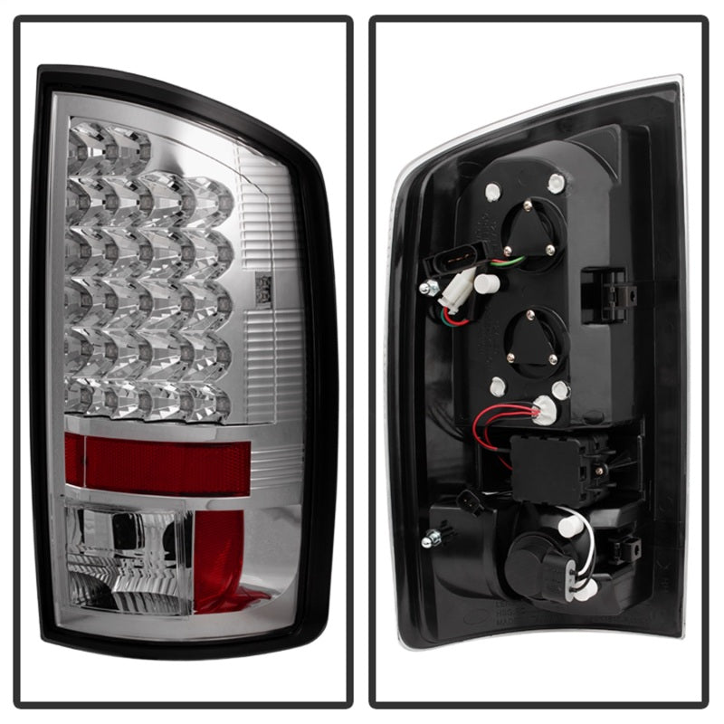 Spyder Dodge Ram 07-08 1500/Ram 07-09 2500/3500 LED Tail Lights Chrome ALT-YD-DRAM06-LED-C - Mammoth Racing -