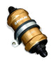 Fuelab 818 In-Line Fuel Filter Standard -8AN In/Out 100 Micron Stainless - Gold - Mammoth Racing -