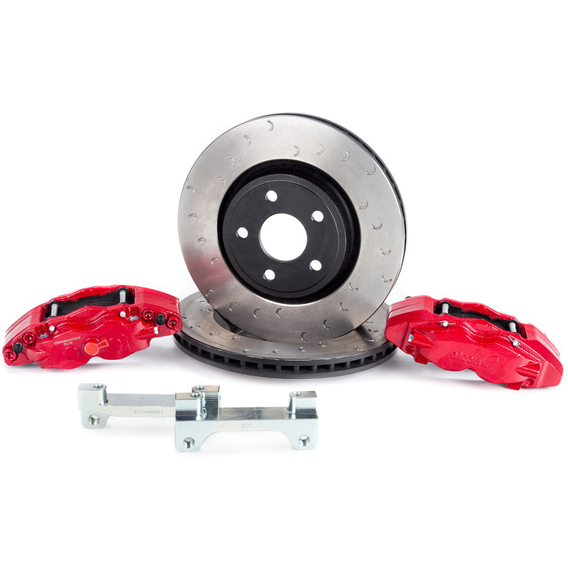 Alcon 07+ Jeep JK 350x32mm Rotors 4-Piston Red Calipers Front Brake Upgrade Kit - My Store