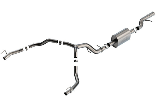 Borla 21-22 Cadillac Escalade 6.2L V8 2/4WD 4DR S-Type Cat-Back Exhaust w/ Factory Bezel Tips - Mammoth Racing -
