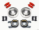Wilwood D154 P/S Park Brake Kit Red Chevy C-10 2.42 Offset 5-lug - Mammoth Racing -