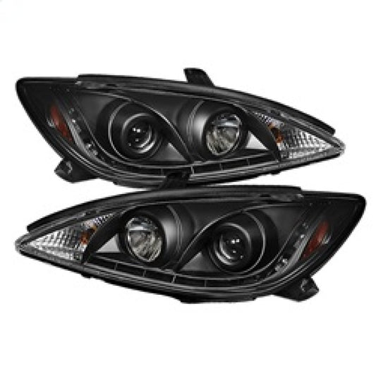 Spyder Toyota Camry 02-06 Projector Headlights DRL Black High H1 Low H1 PRO-YD-TCAM02-DRL-BK - Mammoth Racing -