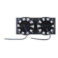 Mishimoto Universal 17in. Heavy-Duty Oil Cooler Fan Shroud - Micro Wrinkle Black - Mammoth Racing -