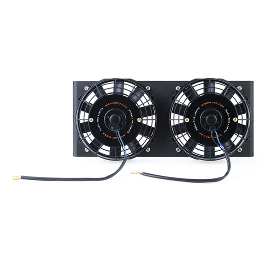 Mishimoto Universal 17in. Heavy-Duty Oil Cooler Fan Shroud - Micro Wrinkle Black - Mammoth Racing -