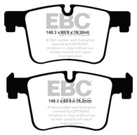 EBC 11+ BMW X3 2.0 Turbo (F25) Redstuff Front Brake Pads - My Store