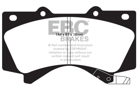 EBC 08+ Lexus LX570 5.7 Extra Duty Front Brake Pads - My Store