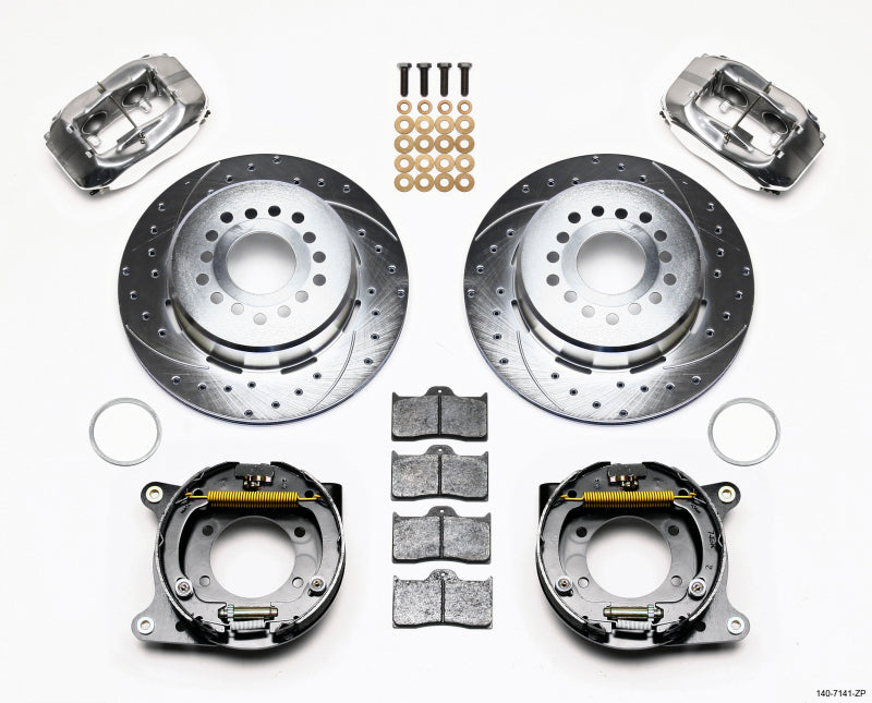 Wilwood Forged Dynalite P/S P-B Kit Drill-Zinc Polsh Chevy 12 Bolt w/ C-Clips - My Store
