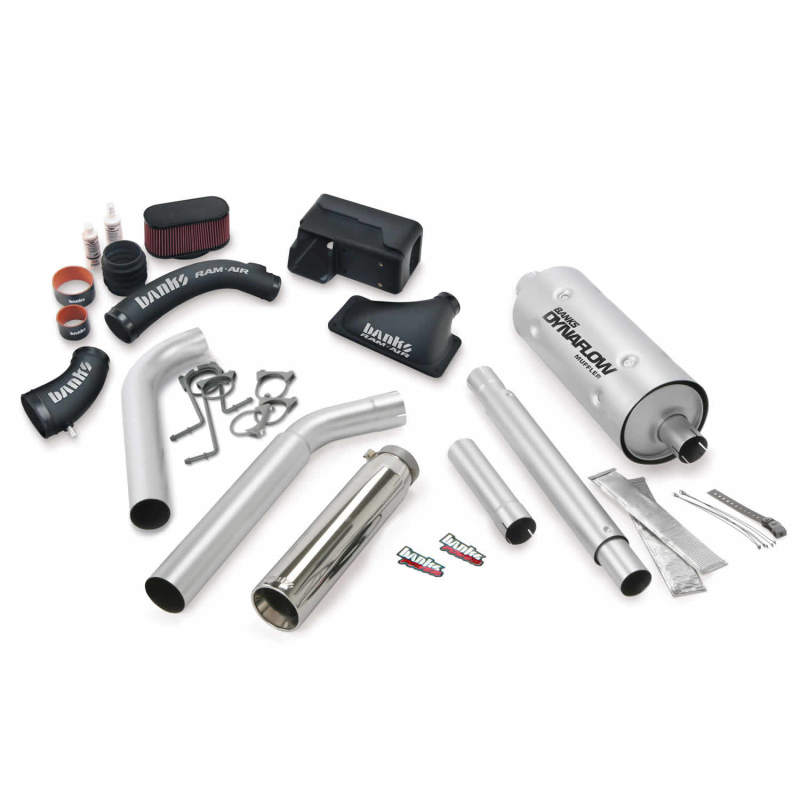 Banks Power 16-17 Ford 6.8L MH-A Stinger Bundle - SS Single Exhaust Right Exit w/ Chrome Tip - Mammoth Racing -