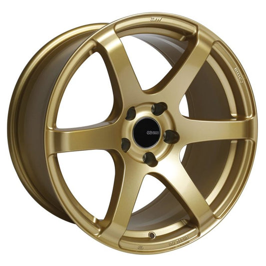 Enkei T6S 18x8 45mm Offset 5x100 Bolt Pattern 72.6 Bore Gold Wheel - Mammoth Racing -