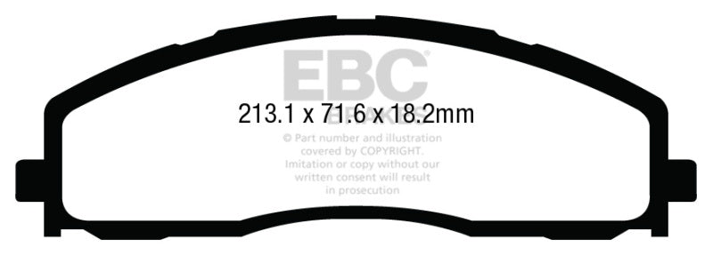 EBC 13+ Ford F250 (inc Super Duty) 6.2 (2WD) Yellowstuff Front Brake Pads - My Store