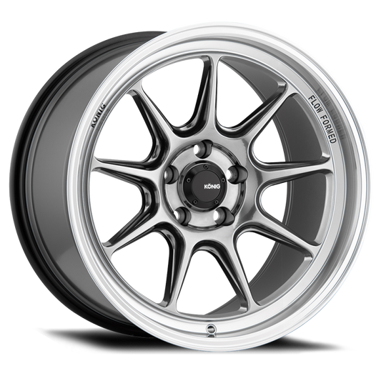 Konig Countergram 15x8 4x100 Et25 Hyper Chrome / Machined Lip - Mammoth Racing -