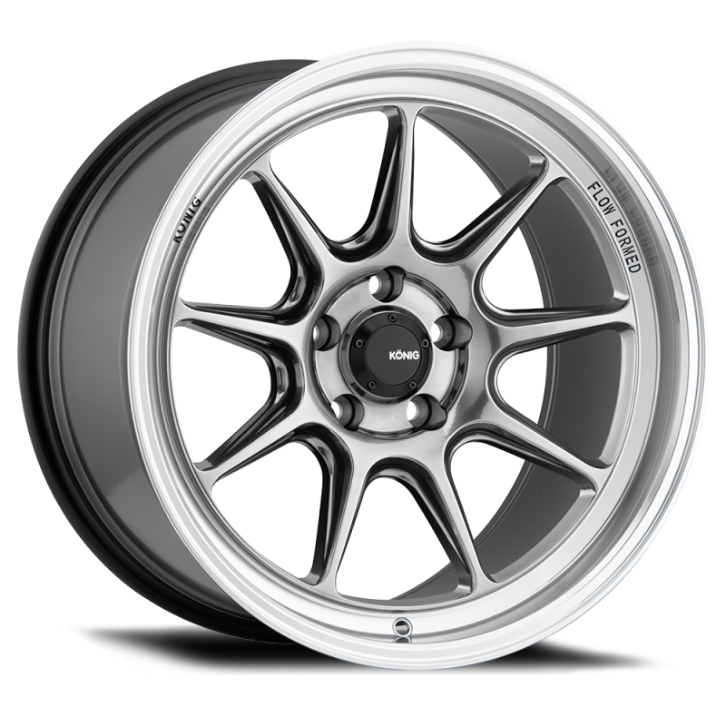 Konig Countergram 18x9.5A 5x114.3 Et35 Hyper Chrome / Machined Lip - Mammoth Racing -