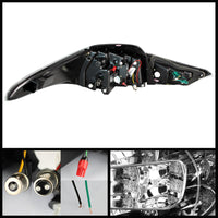Spyder Hyundai Elantra 11-13 Light Bar LED Tail Lights Black ALT-YD-HYELAN11-LED-BK - Mammoth Racing -