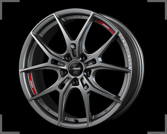 Gram Lights 57fxz Overseas 19x9.5 +20 5-114.3 Matte Graphite w/Machining Wheel