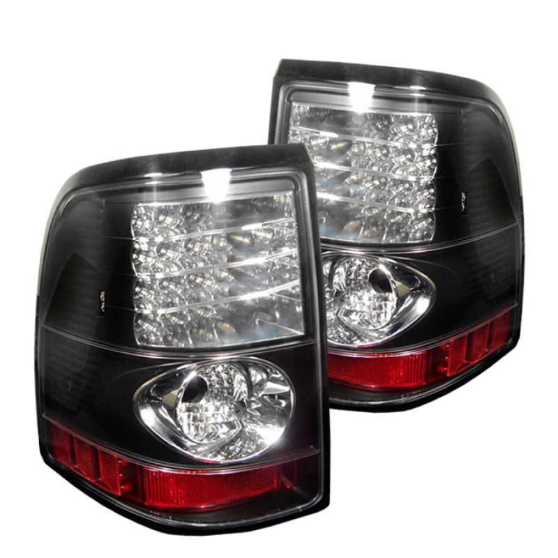 Spyder Ford Explorer 4Dr (Except Sport Trac)02-05 LED Tail Lights Black ALT-YD-FEXP02-LED-BK - Mammoth Racing -