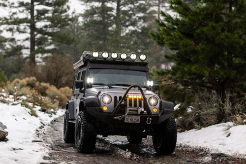 KC HiLiTES SlimLite 6in. LED Light 50w Spot Beam (Pair Pack System) - Black - Mammoth Racing -