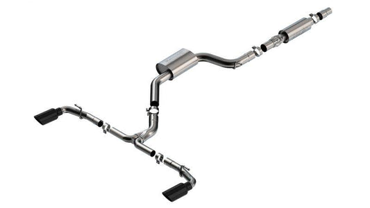Borla 22-23 Volkswagen Golf GTI 2.0L AT/MT 3inch S-Type Cat-Back Exhaust - 4in Black Chrome Tips - Mammoth Racing -