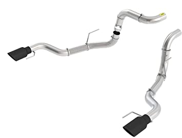 Borla 60640BC Tail Pipe 3 in. 4.5 in. Single Round Black Chrome Rolled Angle-Cut Tip OD-4.5 in. L-10 in. Tail Pipe - My Store