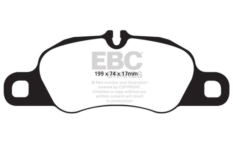 EBC 12-16 Porsche Boxster 2.7L (Cast Iron Rotors Only) Bluestuff Front Brake Pads - My Store