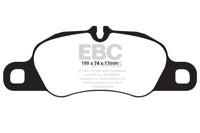 EBC 12-16 Porsche Boxster 2.7L (Cast Iron Rotors Only) Bluestuff Front Brake Pads - My Store