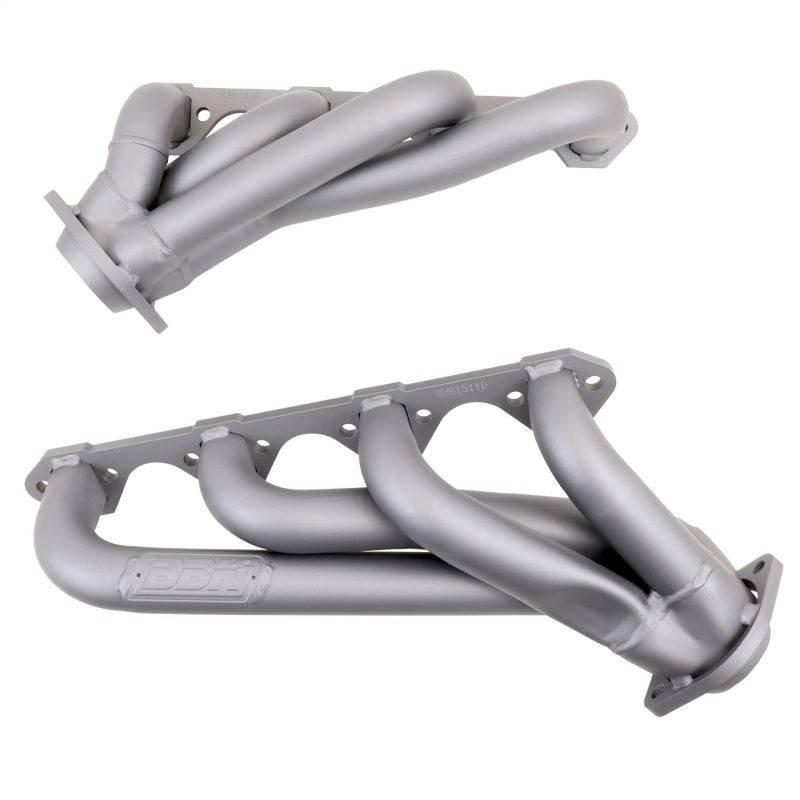 BBK 79-93 Mustang 351 Swap Shorty Unequal Length Exhaust Headers - 1-5/8 Titanium Ceramic - Mammoth Racing -